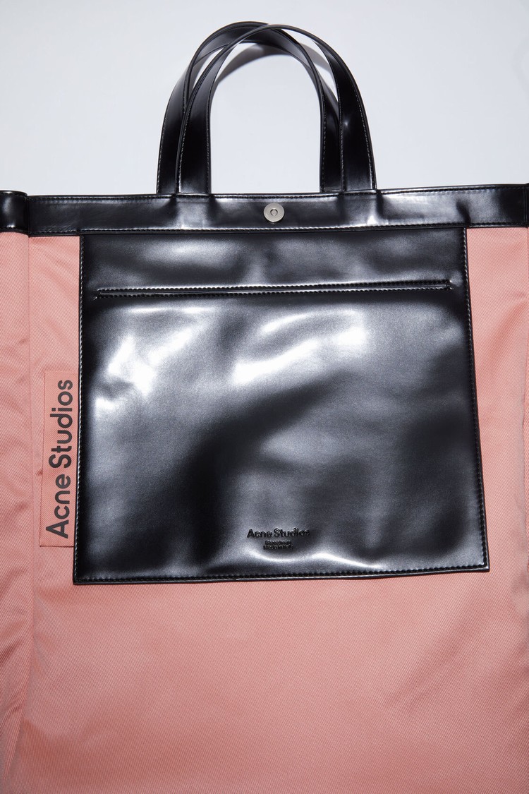 Black Acne Studios Logo Tote Bag | LYRQ-47865