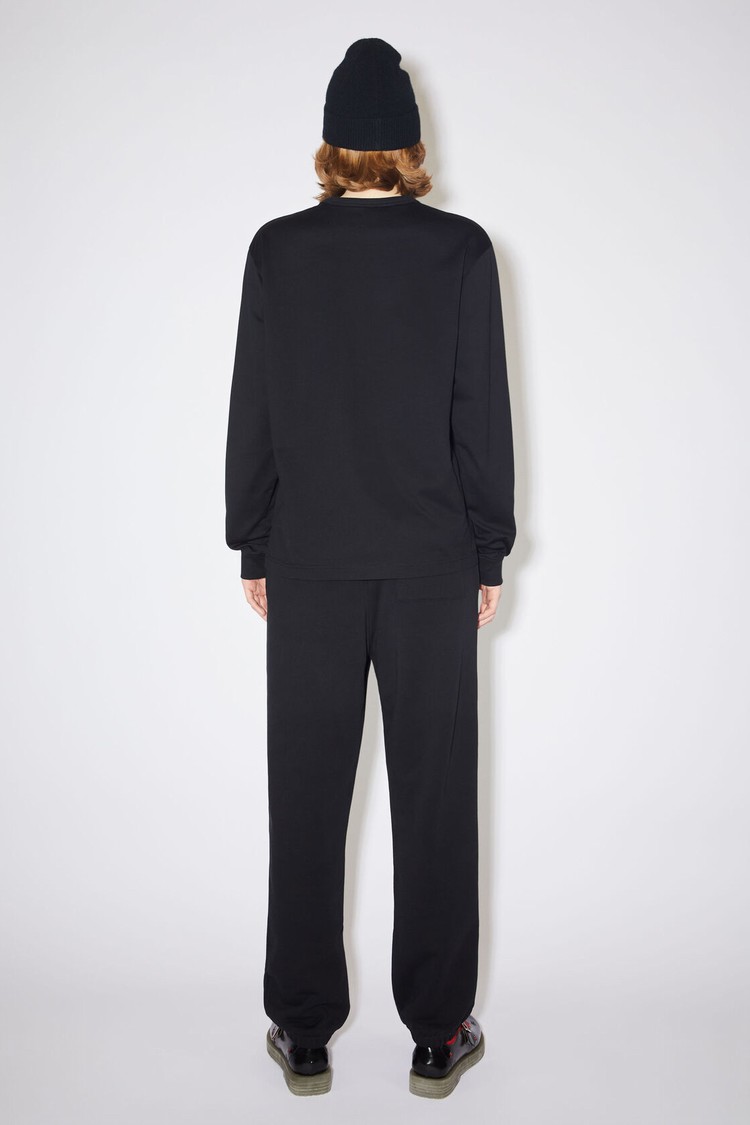 Black Acne Studios Long Sleeve Women's T Shirts | QGNO-73942