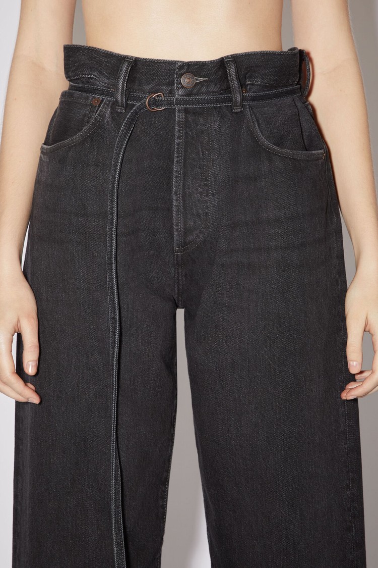 Black Acne Studios Loose Fit - 1991 Toj Women's Jeans | ASEJ-42096