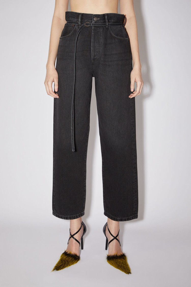 Black Acne Studios Loose Fit - 1991 Toj Women\'s Jeans | ASEJ-42096