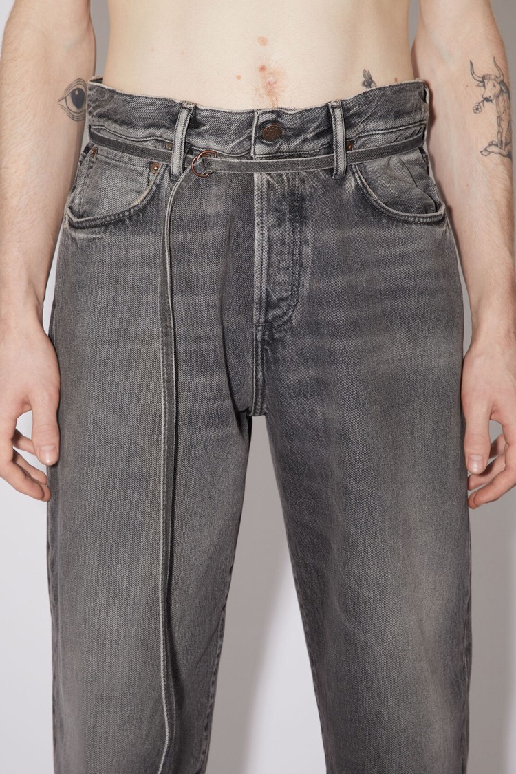 Black Acne Studios Loose Fit - 1991 Toj Men's Jeans | MSBL-01784