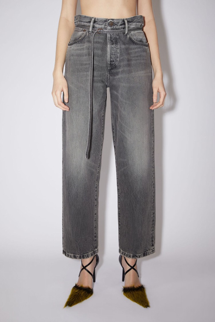 Black Acne Studios Loose Fit - 1991 Toj Women\'s Jeans | VKXO-79825