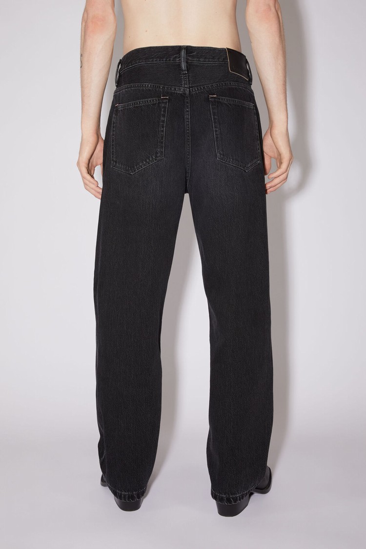 Black Acne Studios Loose Fit - 1991 Toj Men's Jeans | WZET-08957