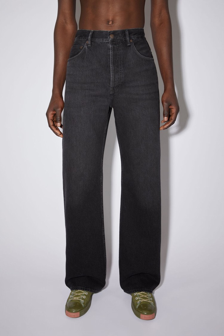 Black Acne Studios Loose Fit - 2021 Men\'s Jeans | AHWT-28153