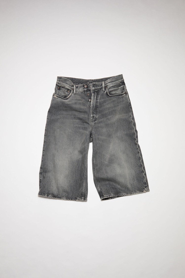 Black Acne Studios Loose Fit Denim Men's Shorts | YXRC-81704