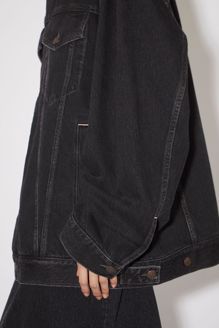 Black Acne Studios Loose Fit Denim Women's Jackets | FBVU-95278