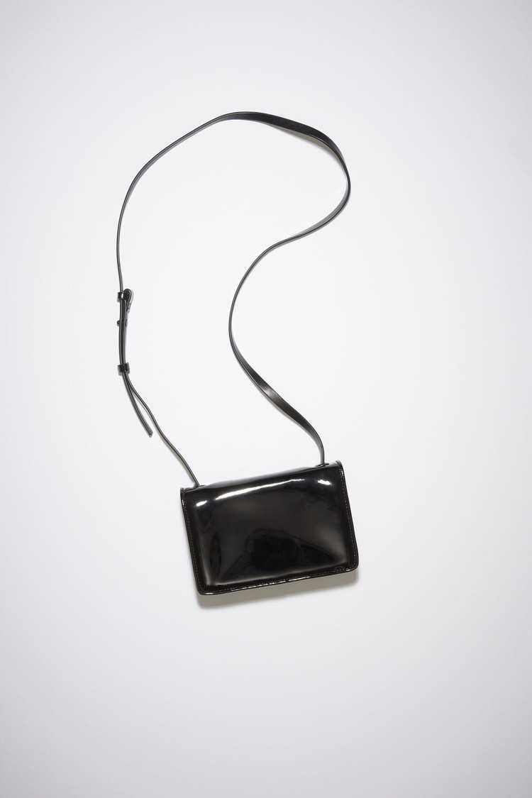 Black Acne Studios Mini Face Crossbody Bag | DAEW-68109