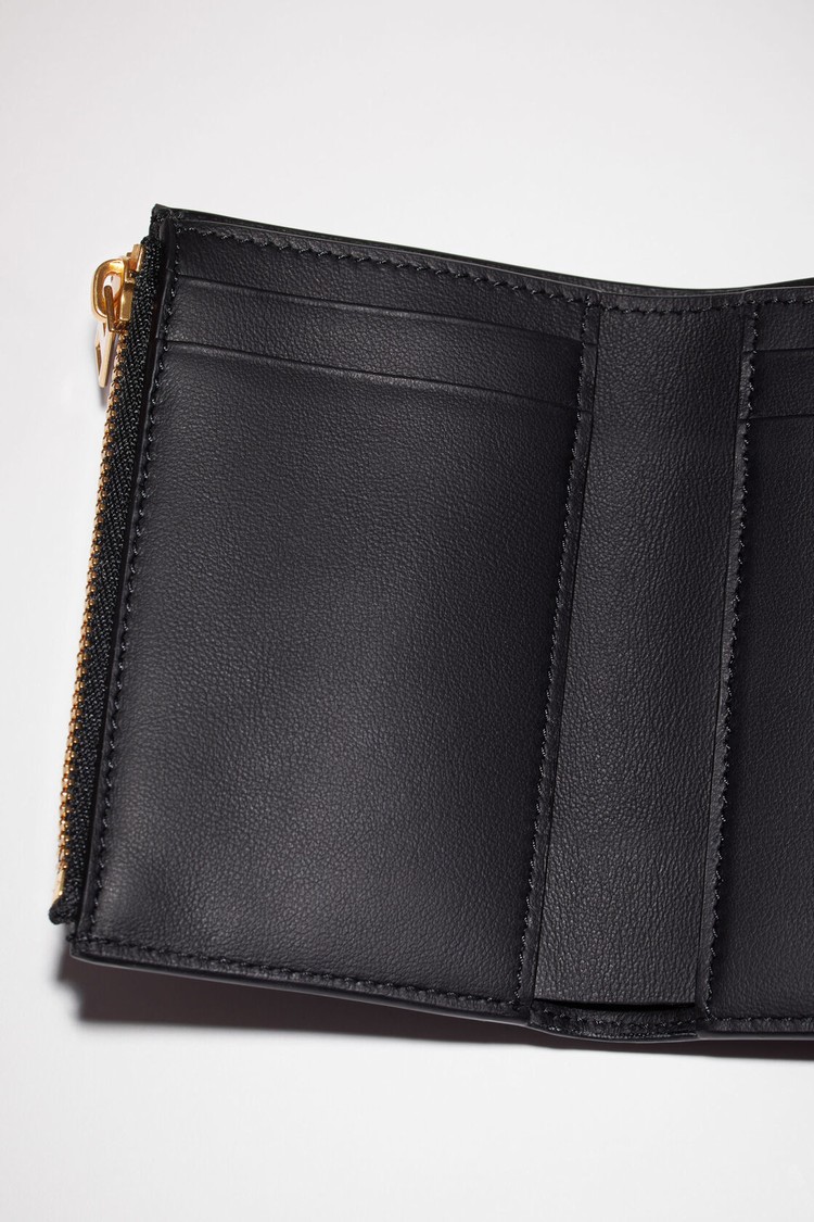 Black Acne Studios Musubi Folded Wallet | RVDQ-78629