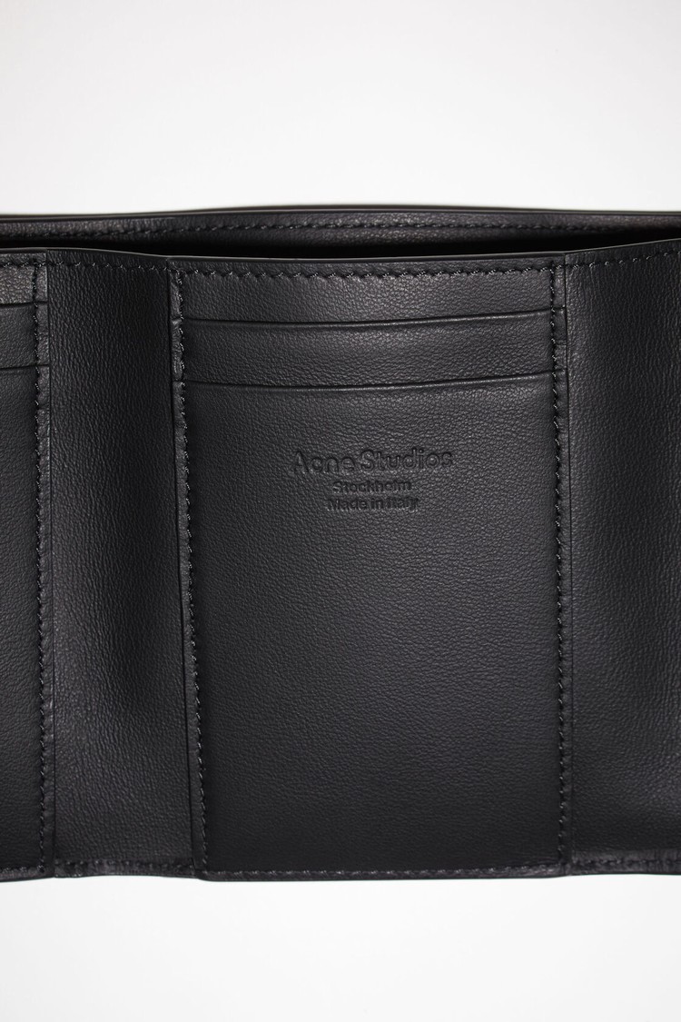 Black Acne Studios Musubi Folded Wallet | RVDQ-78629