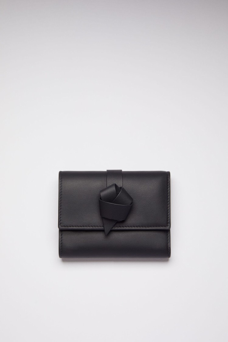 Black Acne Studios Musubi Folded Wallet | RVDQ-78629