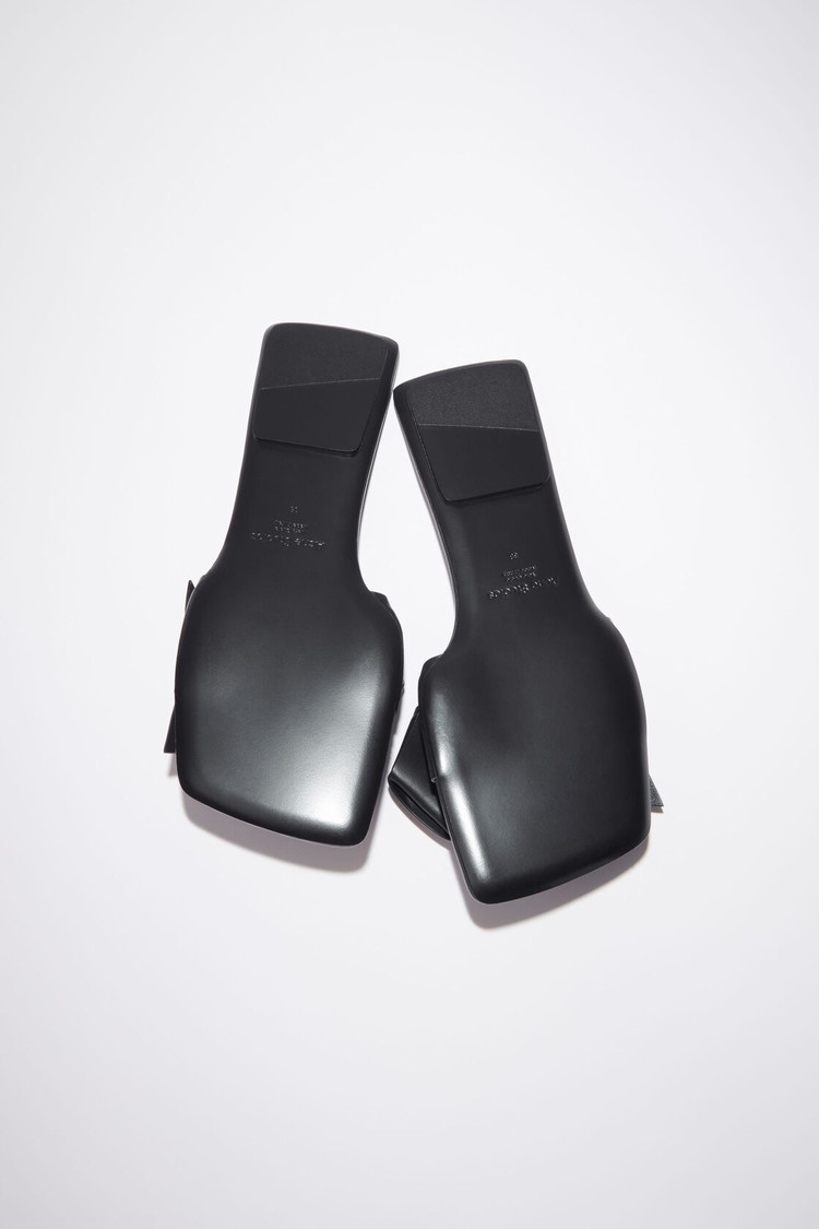 Black Acne Studios Musubi Leather Women's Sandals | CYMP-75849