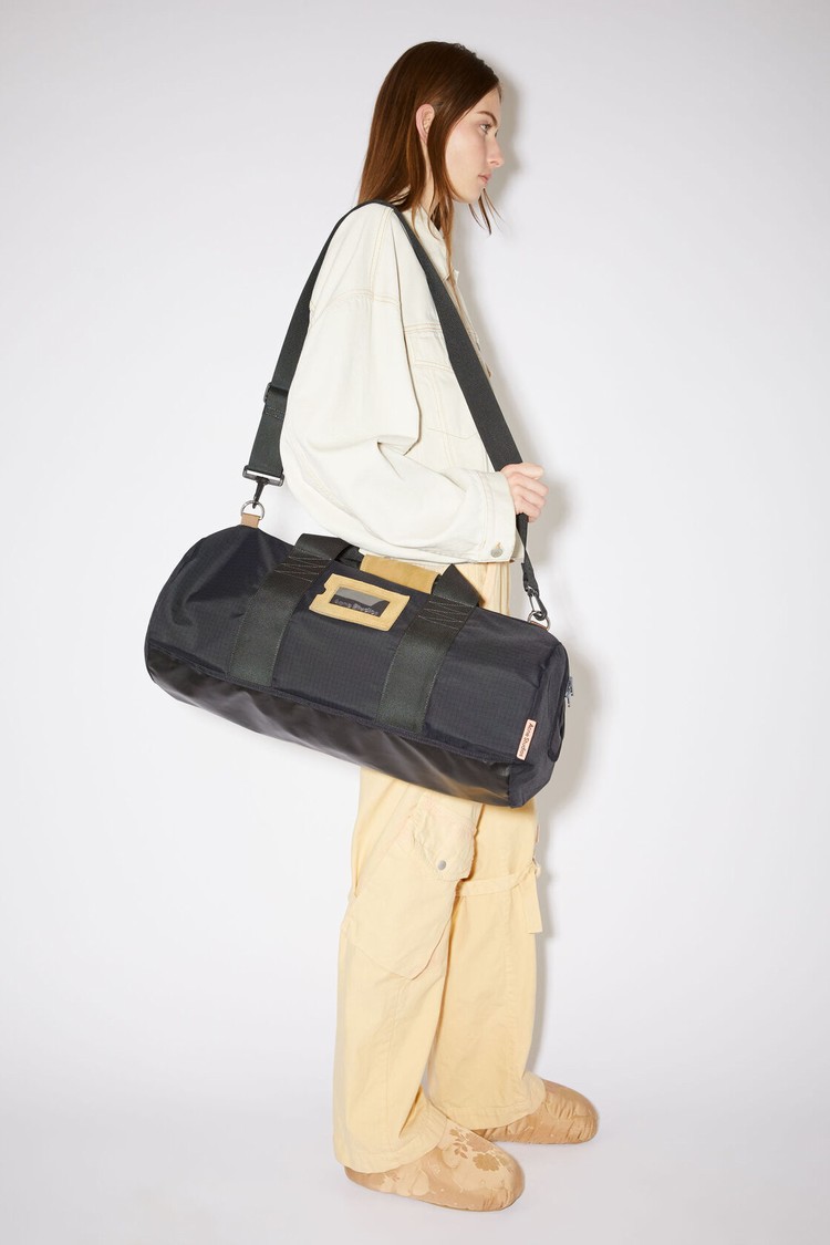 Black Acne Studios Nylon Gym Bags | ZDKN-91706