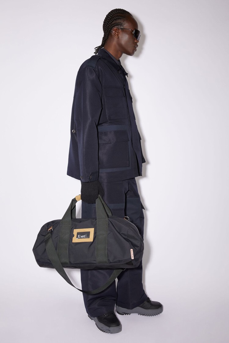 Black Acne Studios Nylon Gym Bags | ZDKN-91706