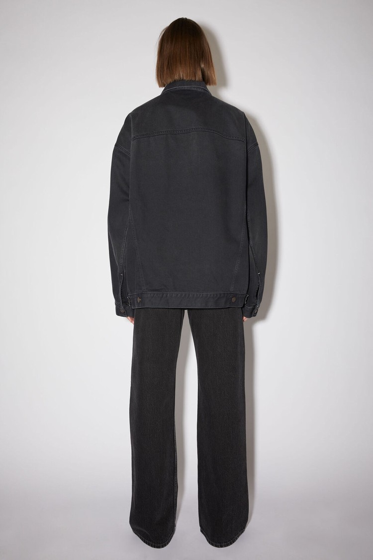 Black Acne Studios Oversized Denim Women's Jackets | NLQB-29670