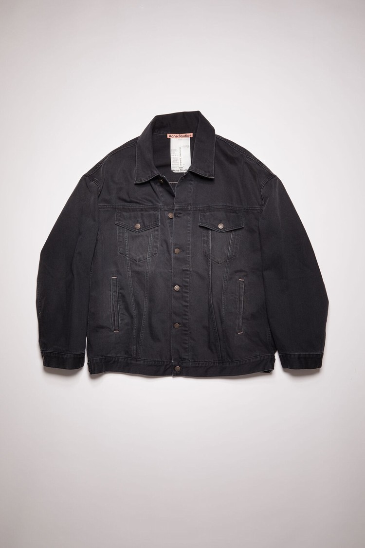 Black Acne Studios Oversized Denim Women's Jackets | NLQB-29670