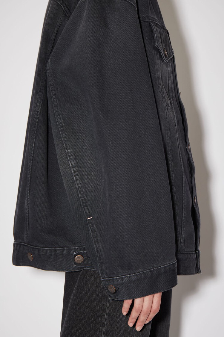 Black Acne Studios Oversized Denim Women's Jackets | NLQB-29670