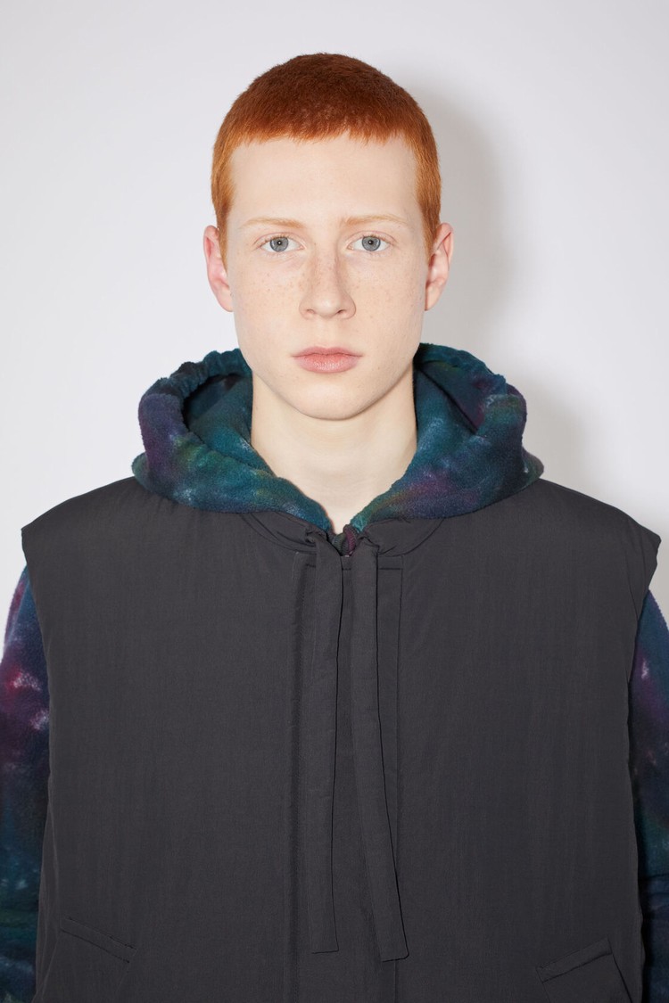 Black Acne Studios Padded Nylon Men's Vest | NFSM-72386