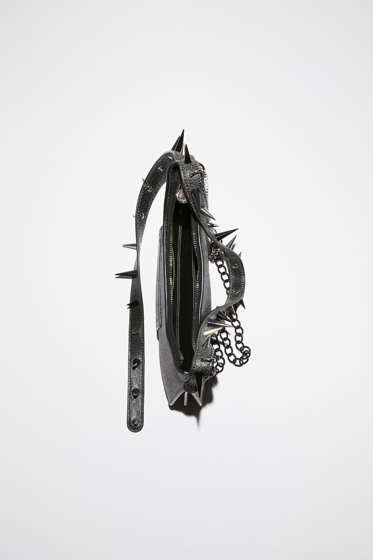 Black Acne Studios Platt Spike Mini Shoulder Bag | ZJDL-79620