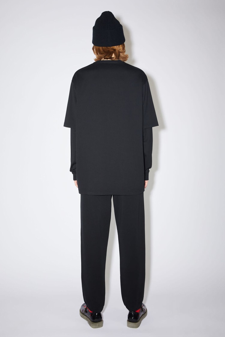 Black Acne Studios Printed Women's T Shirts | YKIC-82910