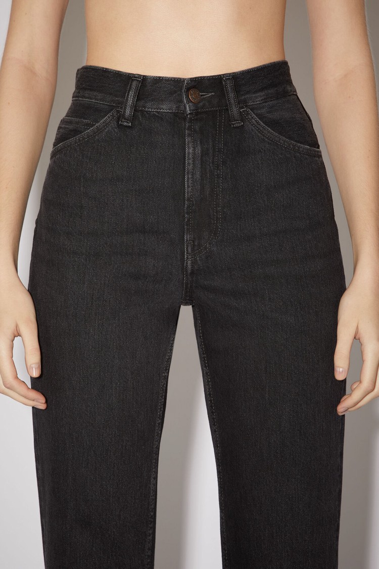 Black Acne Studios Regular Fit - 1977 Women's Jeans | RTSE-47583