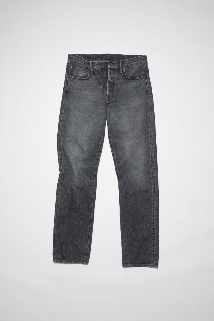 Black Acne Studios Regular Fit -1996 Men's Jeans | FXZN-41326