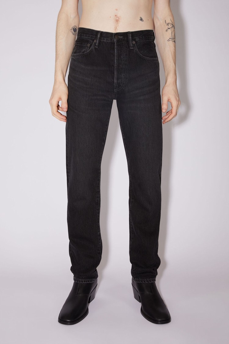 Black Acne Studios Regular Fit -1996 Men\'s Jeans | UNEP-12043