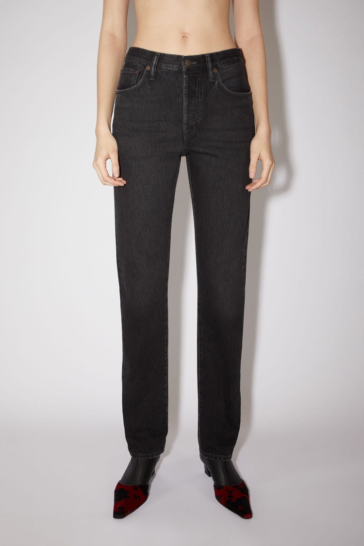 Black Acne Studios Regular Fit - 1997 Women\'s Jeans | PXTW-25048