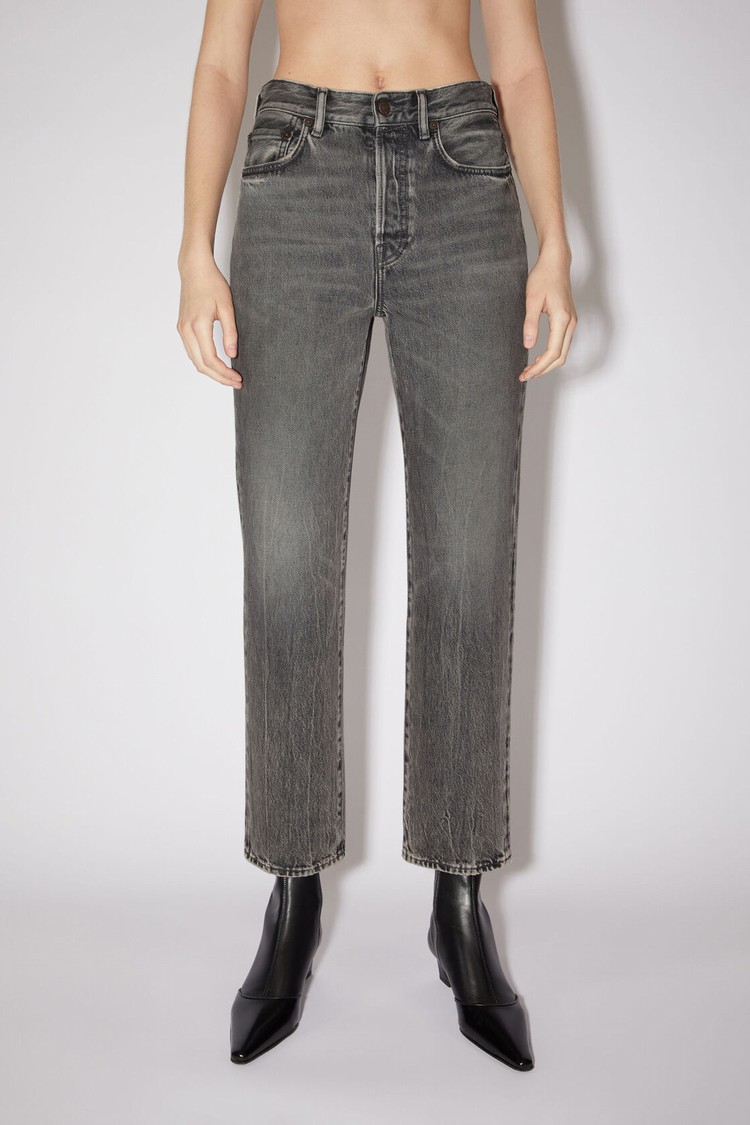 Black Acne Studios Regular Fit - Mece Ash Women\'s Jeans | OUHS-04856