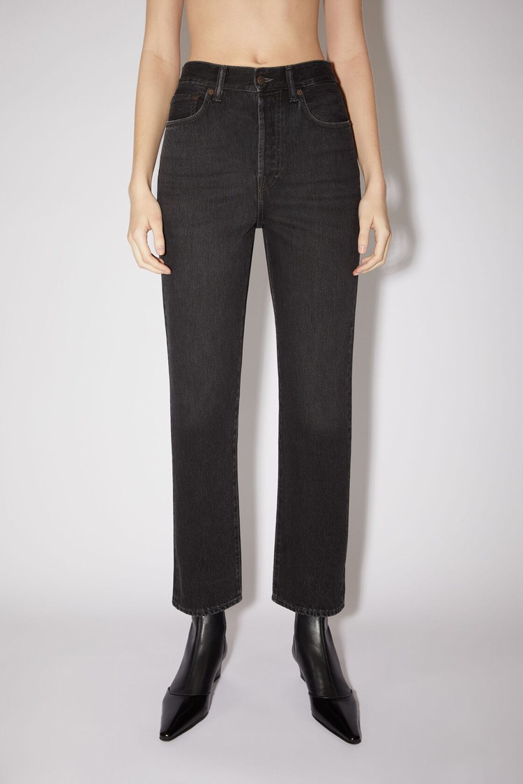 Black Acne Studios Regular Fit - Mece Women\'s Jeans | SCIW-82034