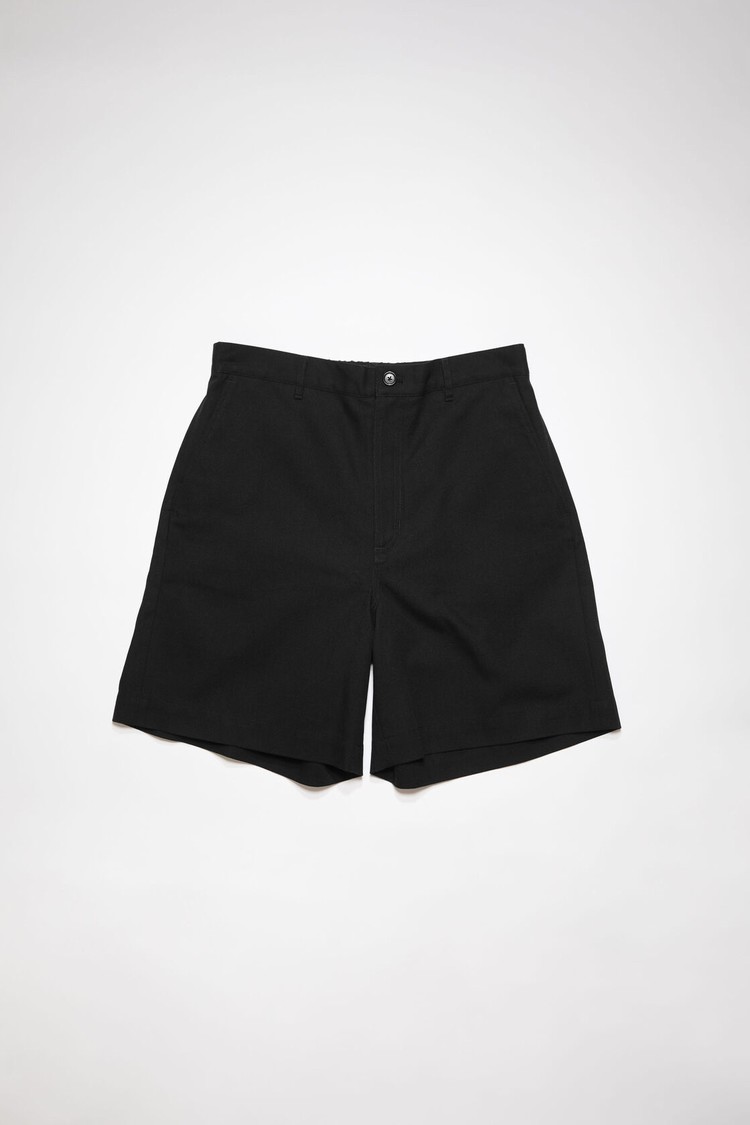 Black Acne Studios Regular Fit Men's Shorts | TGSP-46813