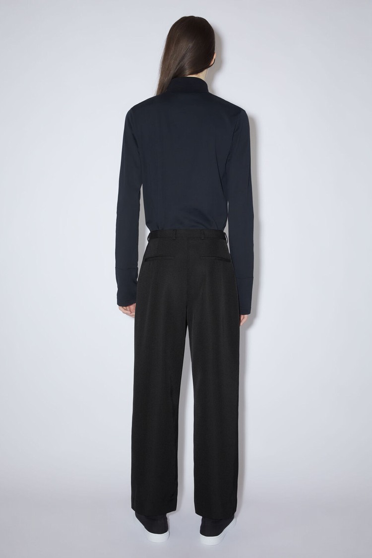 Black Acne Studios Regular Fit Men's Trousers | QDWU-94023