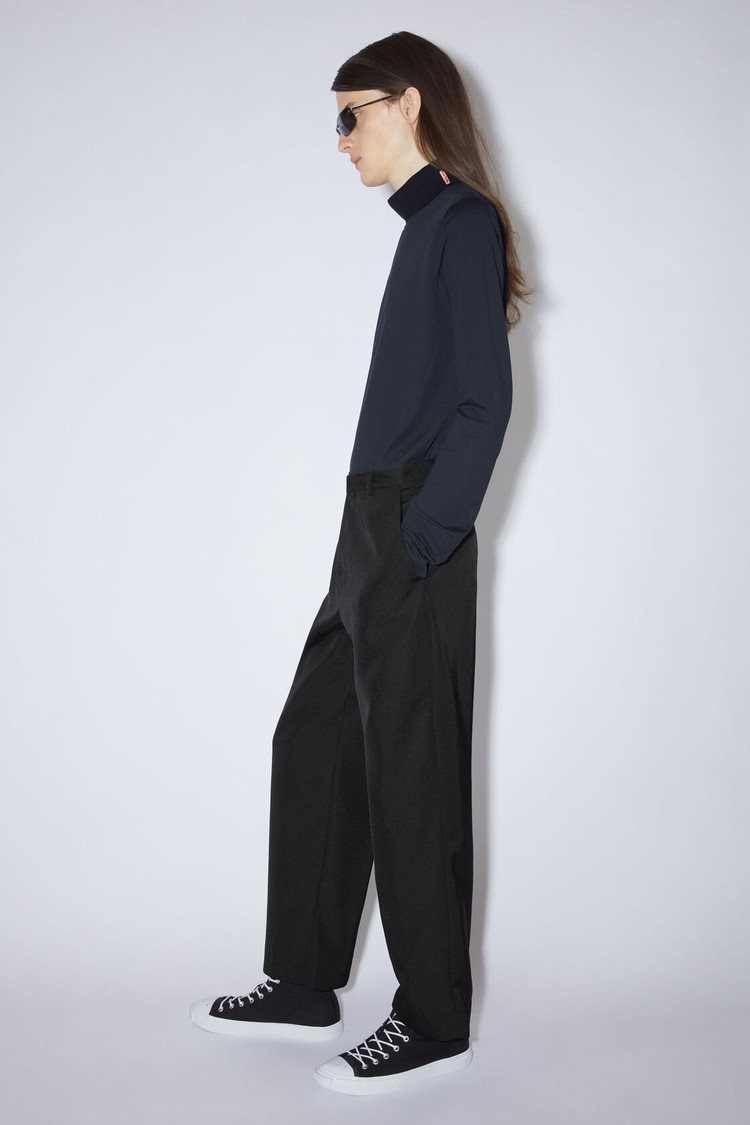 Black Acne Studios Regular Fit Men's Trousers | QDWU-94023