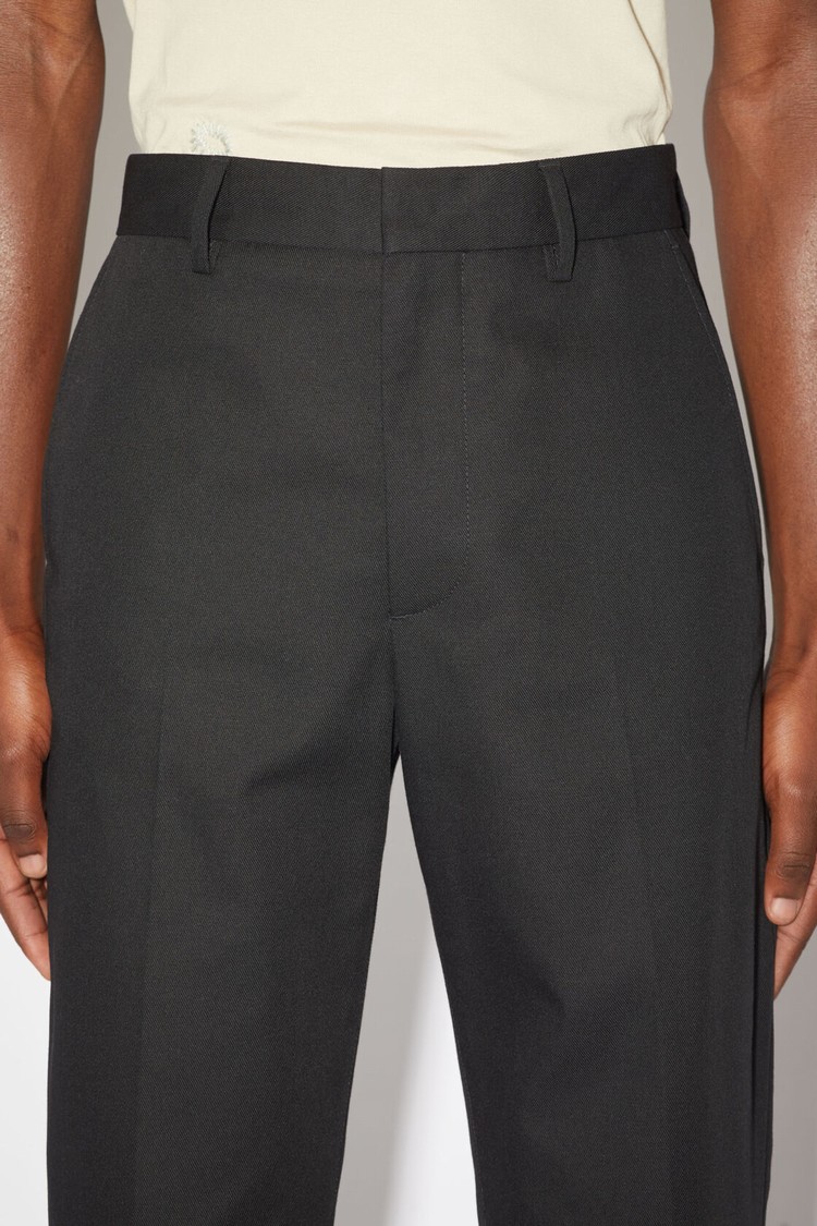 Black Acne Studios Regular Fit Men's Trousers | WKHN-07231