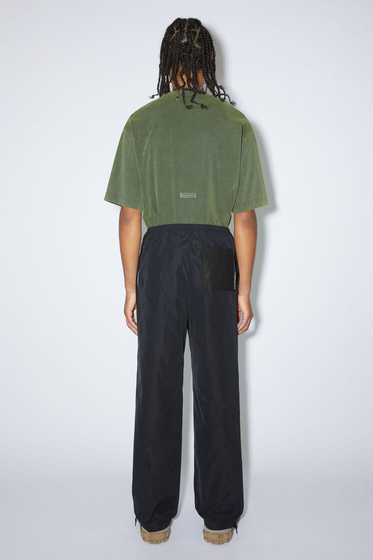 Black Acne Studios Relaxed Fit Men's Trousers | XHGJ-06812