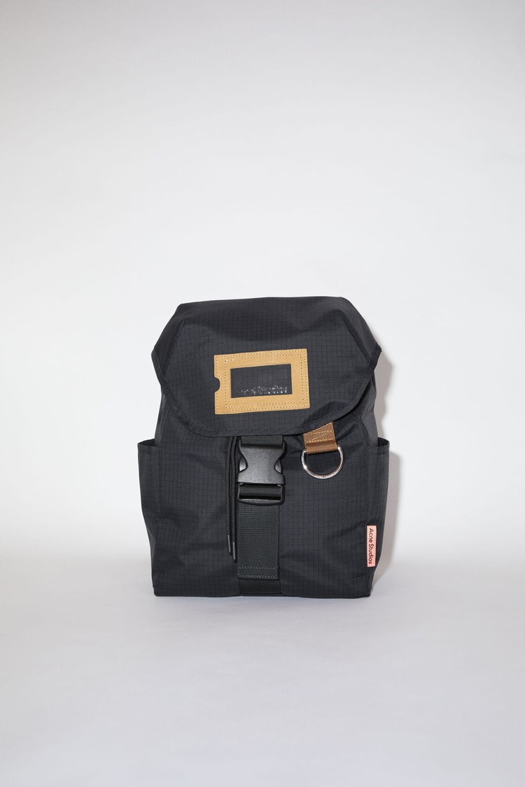 Black Acne Studios Ripstop Nylon Backpack | KCNH-85021