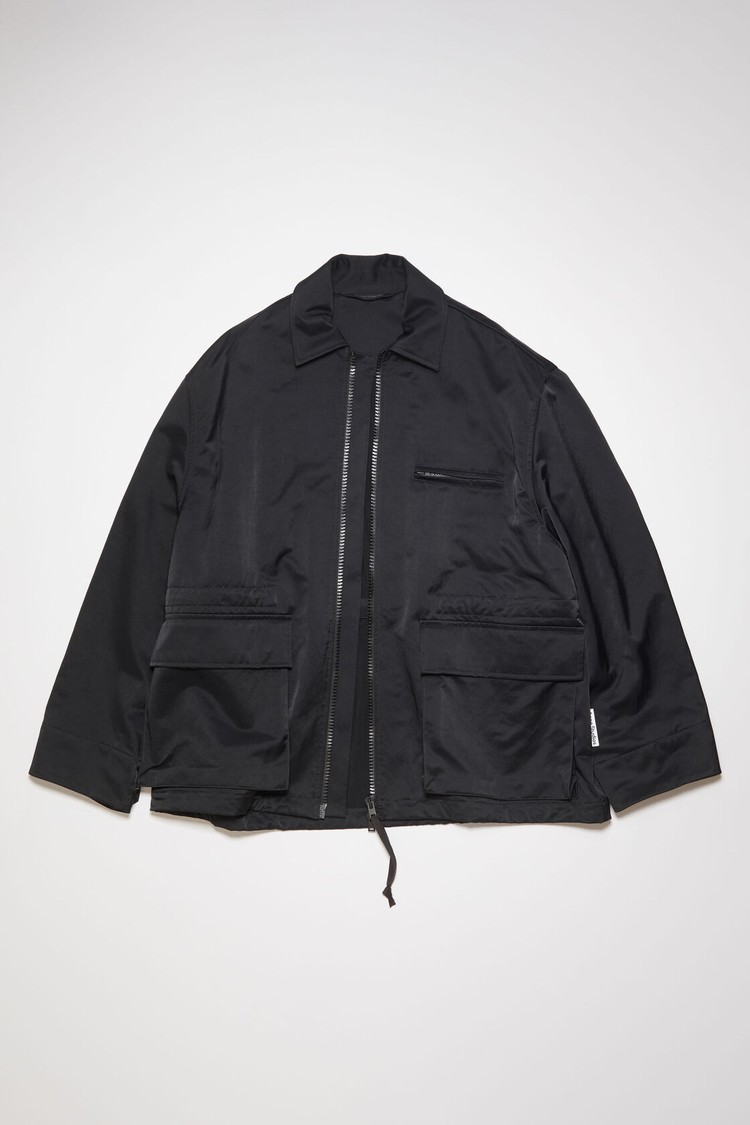 Black Acne Studios Satin Men's Jackets | KWLO-53249