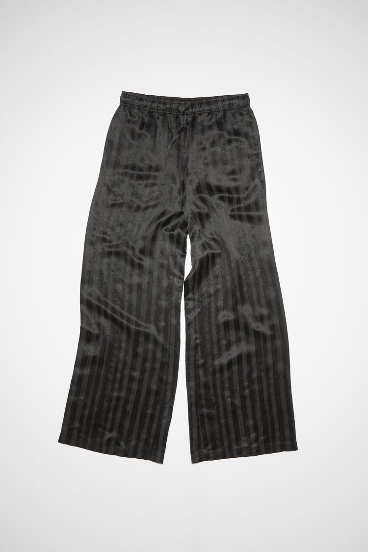 Black Acne Studios Satin Men's Trousers | VSZK-69240