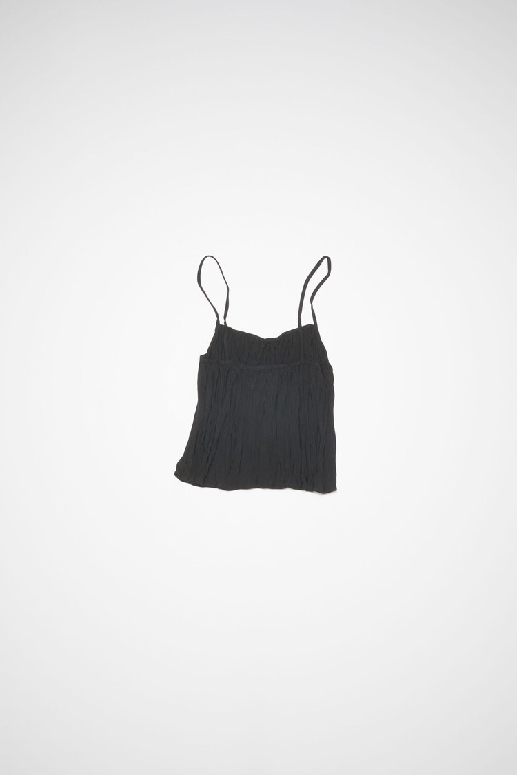 Black Acne Studios Satin Strap Top Women's Blouse | HQTP-72483