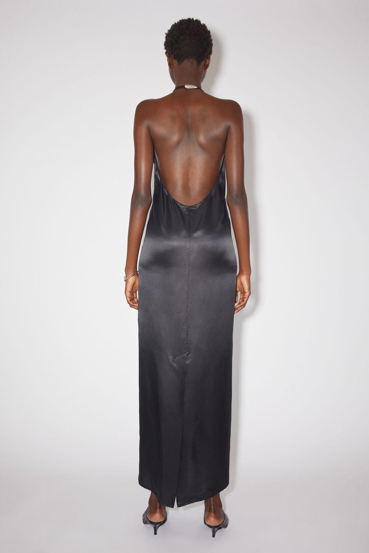 Black Acne Studios Satin Women's Dress | XIBJ-57910