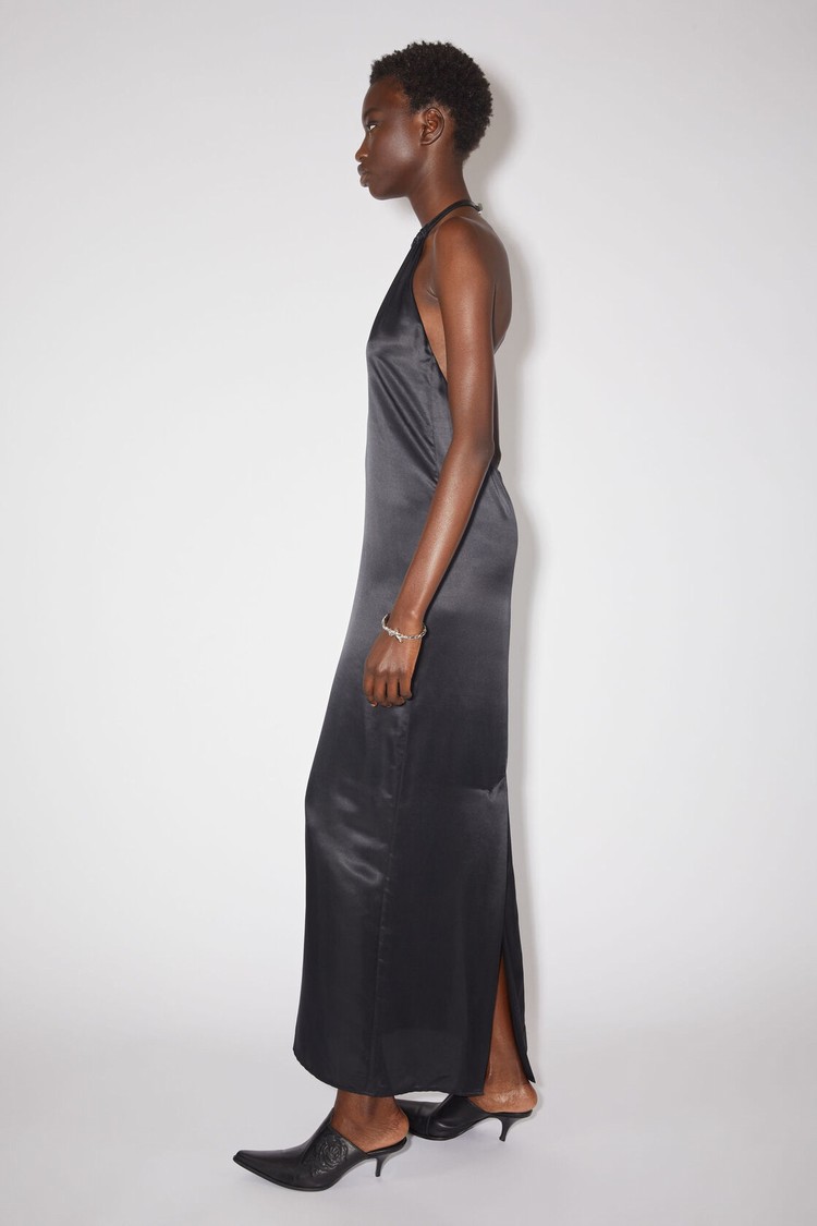 Black Acne Studios Satin Women's Dress | XIBJ-57910