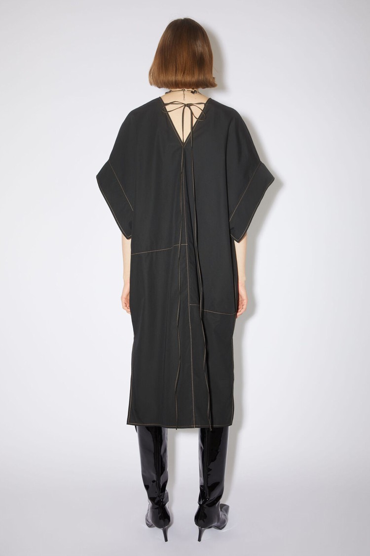 Black Acne Studios Short Sleeve Women's Dress | MOFX-67203