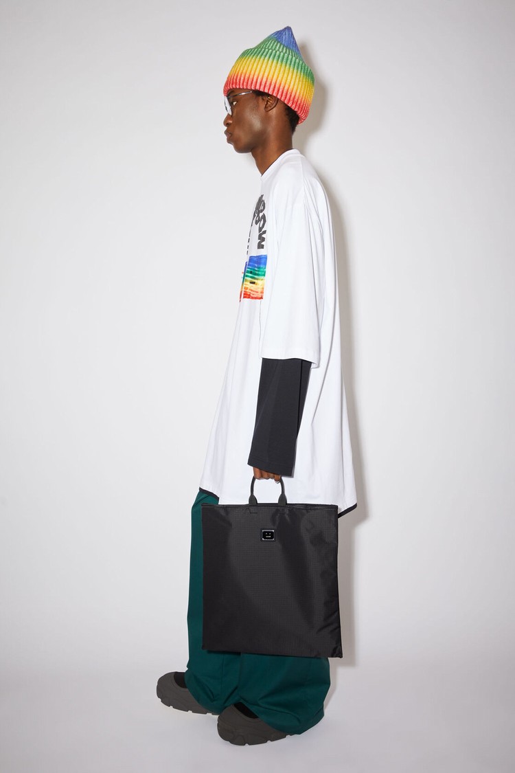 Black Acne Studios Shoulder Tote Bag | UQDK-79205