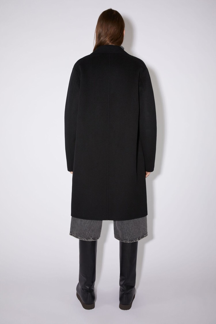 Black Acne Studios Single Breasted Men's Coats | IXRE-39586