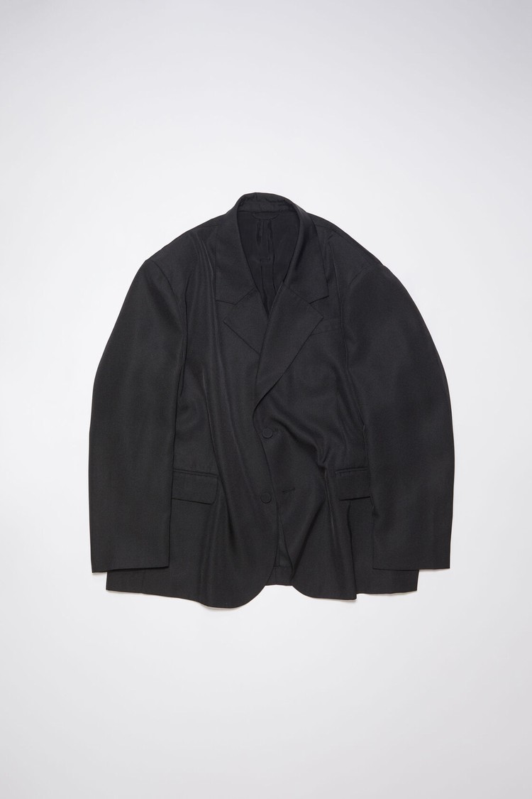 Black Acne Studios Single-breasted Men's Jackets | OHIC-65749