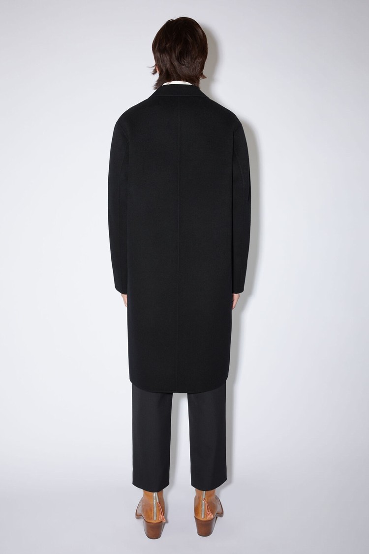 Black Acne Studios Single-breasted Men's Coats | ZDUA-32194