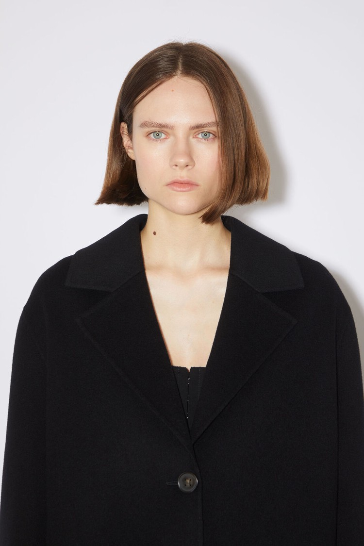 Black Acne Studios Single-breasted Women's Coats | ANRH-62058