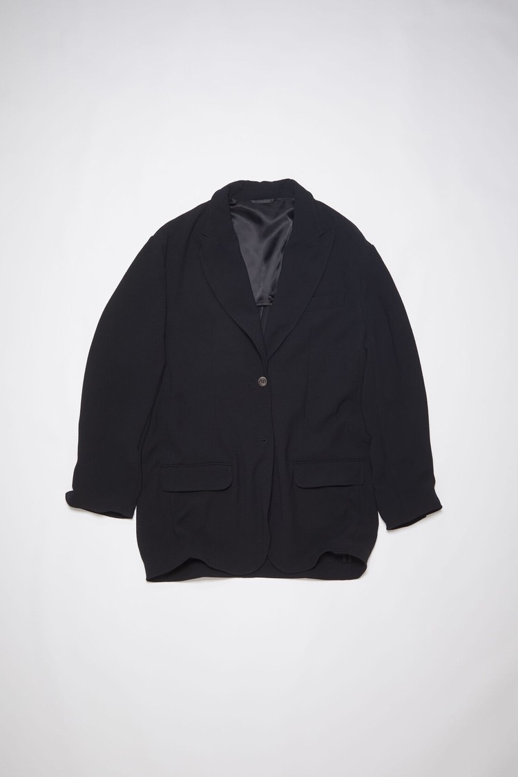 Black Acne Studios Single-breasted Women's Jackets | TRDB-96045