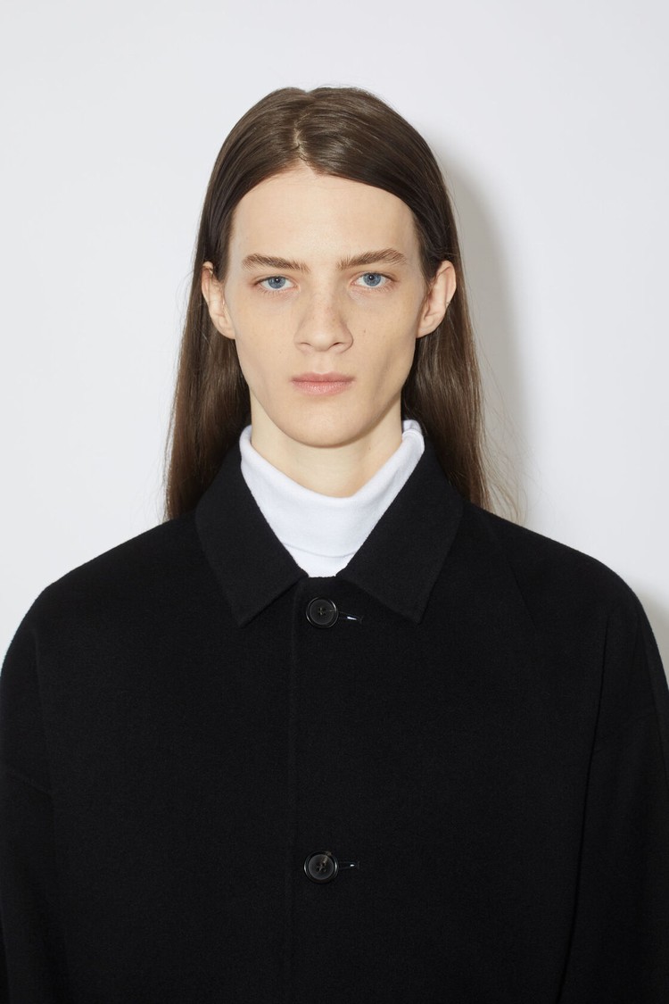 Black Acne Studios Single-breasteded Men's Coats | NEWU-72589