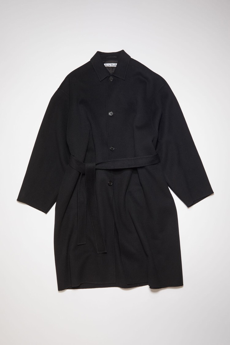 Black Acne Studios Single-breasteded Men's Coats | NEWU-72589