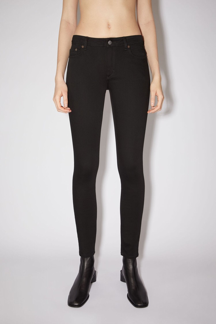 Black Acne Studios Skinny Fit - Climb Women\'s Jeans | XMOG-54268